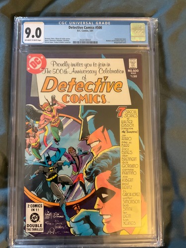 Detective Comics #500 CGC 9.0 (Batman, Deadman, 1981) Wein, Garcia-Lopez