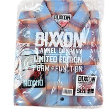 DIXXON Flannel Killswitch Engage Mens LT LARGE TALL Plaid Band Snap Button Shirt