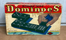 Vintage HALSAM Double Nine Dominoes Game Set No. 920 55 Pieces 1 Extra