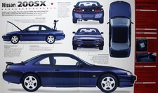 Nissan 200SX 200 SX Picture Brochure Pamphlet Vintage Detail Sheet Decor