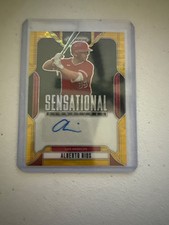 alberto rios 2025 prizm sensational signature rookie gold /10