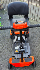 Foldable Electric 4-Wheel Mobility Scooter for Adult/Senior, Orange/Black