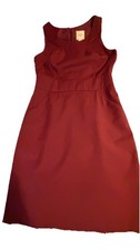 J Crew Burgundy Sleeveless Dress, Women’s Size 8 lined