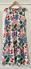 Marimekko X Uniqlo Womens Multi Tori Fruit Print Sleeveless Dress S UK 10 EU 38