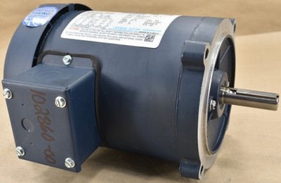 Leeson 102860.00 Electric Motor 1/2 HP, 1725 RPM 3PH 208-230/460V 56C C4T17FC40A
