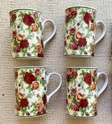 Set Of 4 Royal Albert Afternoon Tea II Roses