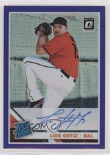 2019 Donruss Optic Rated Rookie Signatures Purple Prizm Luis Ortiz Auto 0o6v