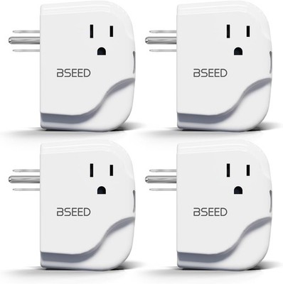 BSEED Surge Protector Outlet with LED Indicators, Single 4 PACK 
