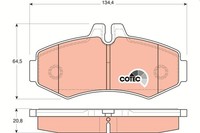 Bremsbelagsatz Vorne FüR Mercedes 638/2 Vito W638 99-03 A2302220904