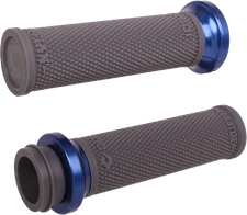 ODI HARLEY DAVIDSON 08-23 TBW 1" HANDLEBAR RUFFIAN LOCK ON GRIPS BLACK/BLUE