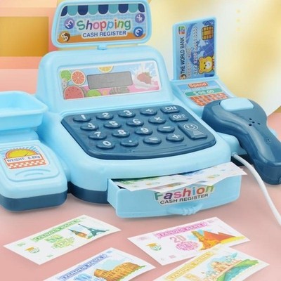 1 Set Simulation Shopping Cash House Toys Electronic Game Supermarket Cashier
