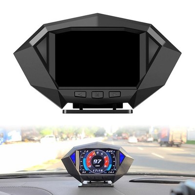 OBD2 HUD GPS Head Up Display Digital Speedometer Speed Indicator Slope Meter go
