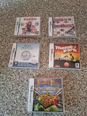 Nintendo 5x DS Spiele Konvolut mit Boxen und Anleitungen, inkl. Freizeitpark, 