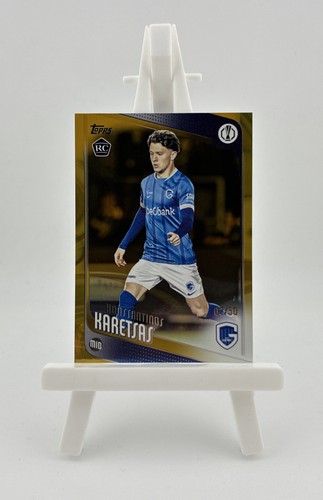 2025-26 Topps Chrome UCC - Konstantinos Karetsas #150 RC Gold /50 - KRC Genk