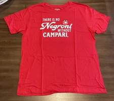 Campari Negroni | T Shirt | Red |Negroni Graphic Print | Men's | Large