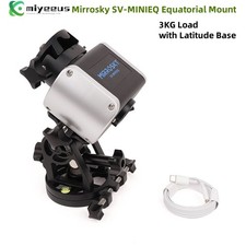 Mirrosky SV-MINIEQ Equatorial Mount 3KG Load w/Latitude Base for Telescope my23