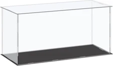 MECCANIXITY Acrylic Display Case Plastic Box Cube 16.1x6.3x8 Inch, Clear 