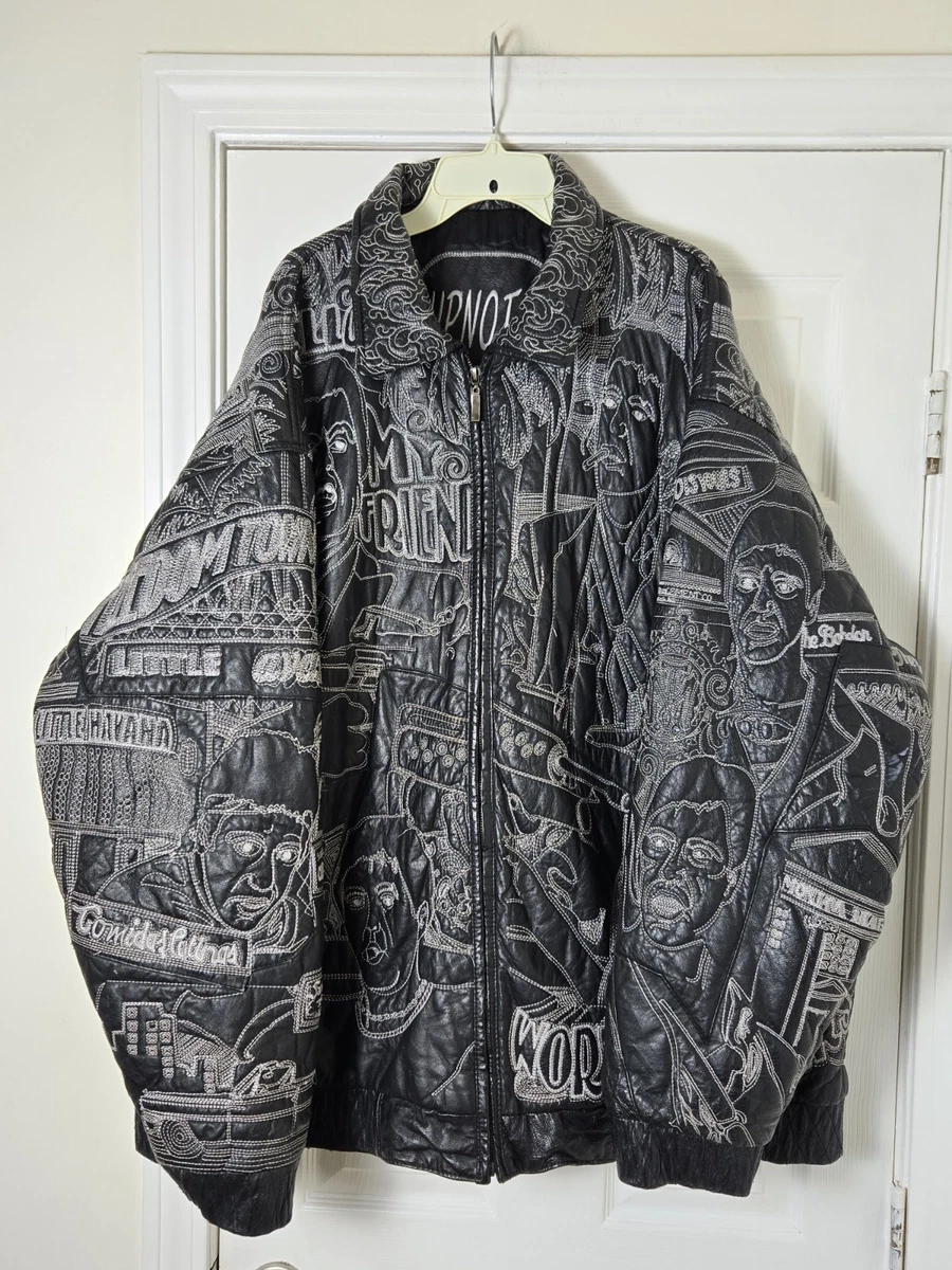PB　訳有AL WISSAM　アルウィッサム　レザージャケット　2XL程度 極美品 al wissam アルウィッサム ジャケット 総刺繍 SOURCE MAGAZINE