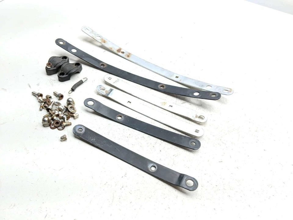 01 Honda Shadow Spirit VT1100C Windshield Trim Cover Brackets - Image 3 of 4