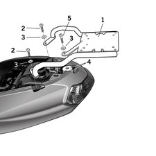 SHAD Gepäckträger (für: Peugeot Kisbee 50 i.e. (Euro 4) 4 Takt 18-20 )