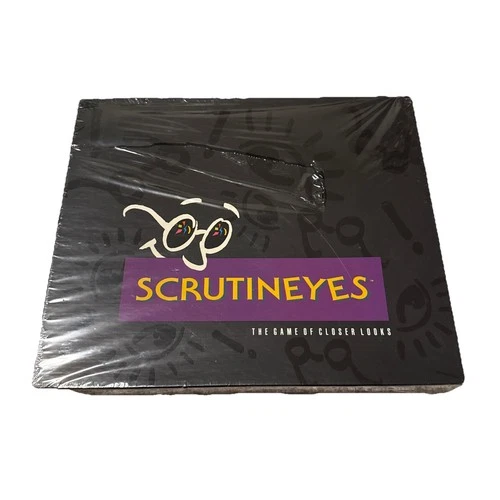VTG Scrutineyes Board Game of Closer Looks Mattel 1992 Hersch Sealed! Box Damage