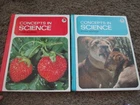 HBJ Harcourt CONCEPTS IN SCIENCE Curie Edition Vintage 1980 Red & Blue Grade 1 2