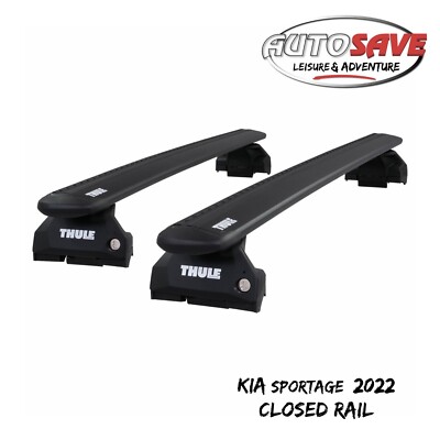 THULE - WingBar EVO (black) Roof Bars for Kia Sportage (2022-ON) w/ Closed Rails