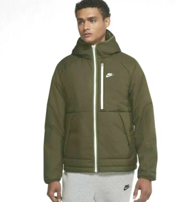 Nike Sportswear Therma-FIT Legacy Hooded Jacket Green DD6857-326 Mens  XL-TALL | eBay