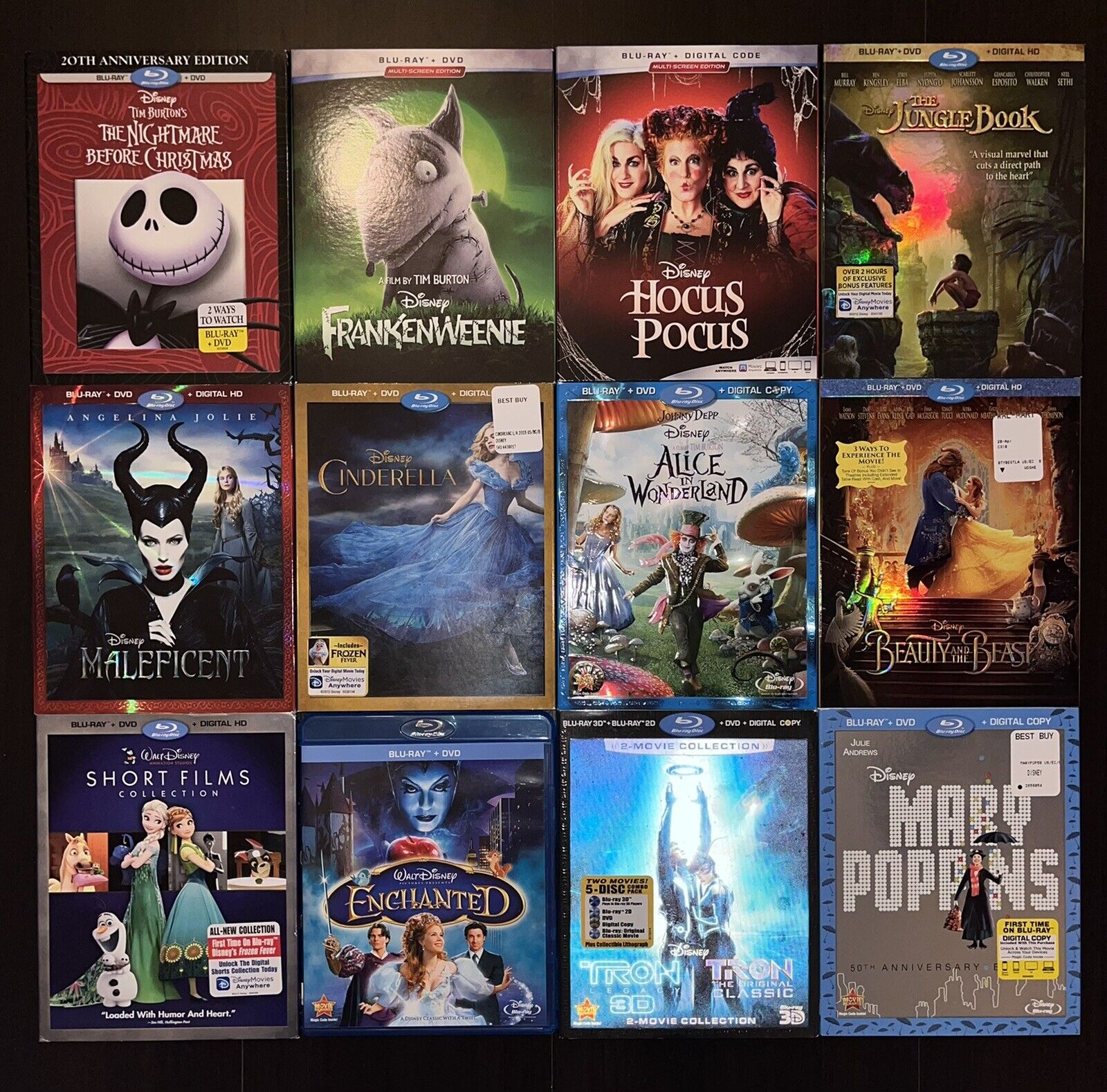 lamp badminton Overleven Walt Disney Live Actions Blu-ray Lot (Maleficent, Enchanted, Tron 3D, &  more) | eBay