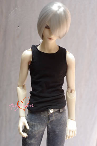 1/6 1/4 1/3 Tío ID BJD Traje Muñeca Ropa Chaleco Forma de I Negro/Blanco Todo Coincidencia - Imagen 4 de 5
