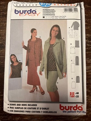 110サイズ ③ Burda 8792 UNCUT Sewing Pattern, Misses' Coordinates, Size 10-22