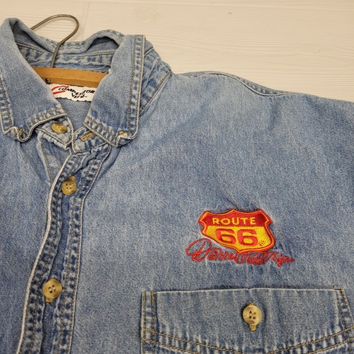 VTG Competitors View NASCAR Darrell Waltrip Denim Long Sleeve Buttonup Shirt XL - Picture 5 of 11