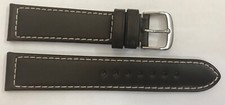 20mm Genuine Leather Watch Strap Hamilton Brown Buckle Stainless Steel Neutral