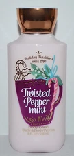 NEW BATH & BODY WORKS TWISTED PEPPERMINT LOTION CREAM SHEA BUTTER VITAMIN E 8 OZ