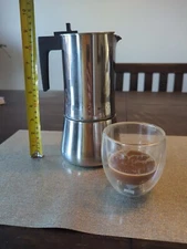 Vintage Bialetti ABC Crusinallo Moka Stovetop Espresso Coffee Maker Italy 9 Inch