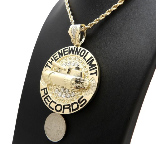 Hip Hop Stone Stud The New No Limit Records Pendant Rope Chain Necklace XZP109RC - Picture 7 of 12