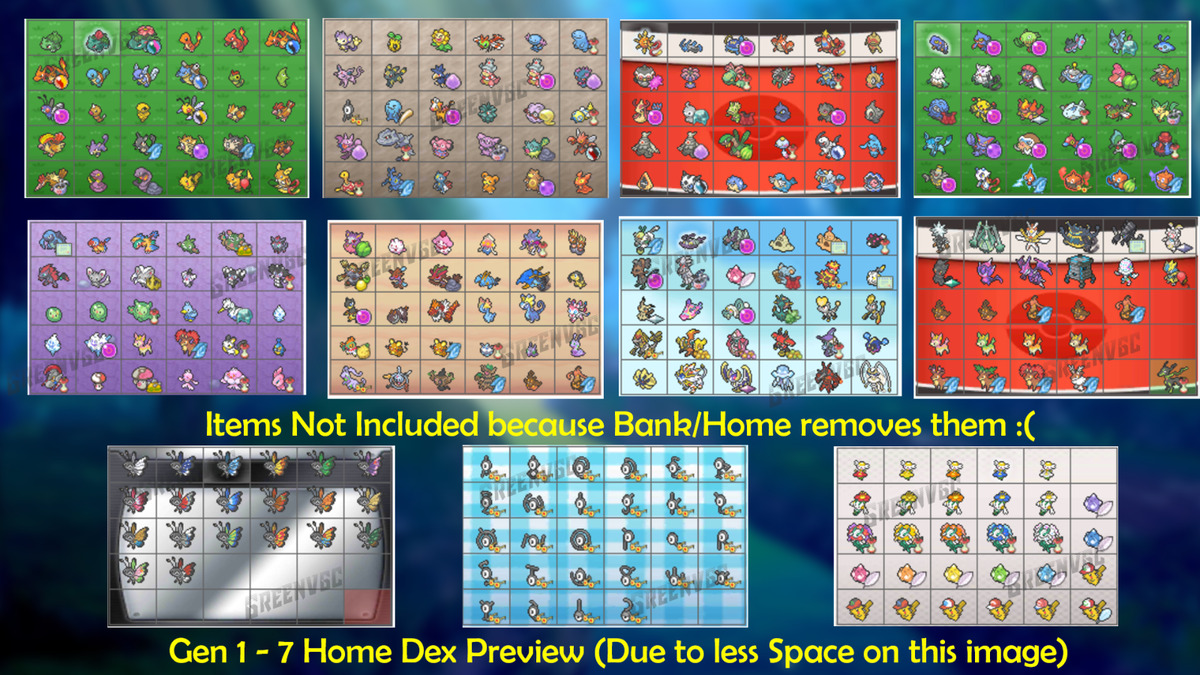 Pokemon Sword and Shield Home New Full Pokedex Ultra Shiny 6IV BR DLCs  Included