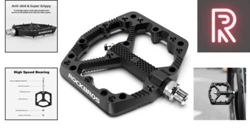 Lightweight Sealed Bearing Flat Pedals for BMX and Mountain Bikes - Easy Install - Picture 2 of 10