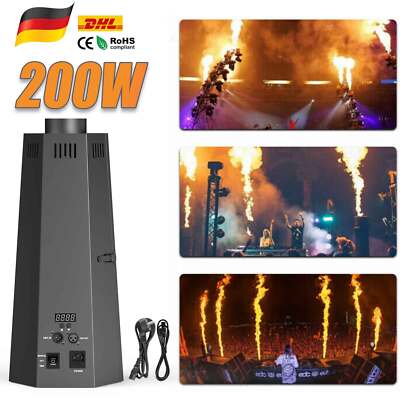 200W Feuerwerfer Flammeneffektprojektor DMX512 Maschine Party Halloween DJ Event