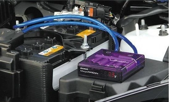 Cable de tierra regulador estabilizador de voltaje de ahorro de combustible para motor de automóvil SUV Foto 3 de 4