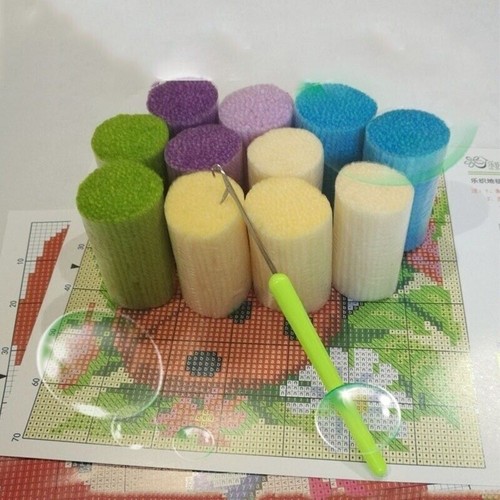 Rug-Making Embroidery Latch Hook DIY Kits Needle Craft Rugs Cross-stitch Mat AUS - Picture 8 of 8