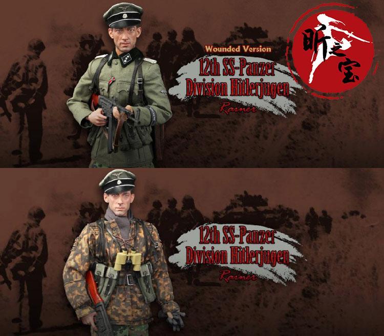 DID German 12th Panzer Division Rainer 1 6 Figure normal wounded versions DID German 12th Panzer Division Rainer 1 6 Figure normal wounded versions