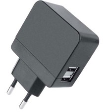 Fontastic Caricatore 2 USB 2,1A Compatto Spina Europea 2 pin Nero
