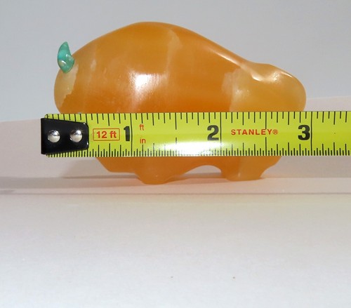 FIGURA NARANJA PIEDRA MINERAL DE CALCITA DE BÚFALO - Imagen 4 de 12