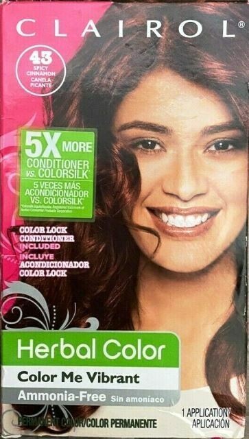 Clairol Herbal Color Hair Dye Color Me Vibrant Deep Auburn #43