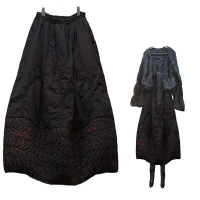 Mafuku quilted padded 2XL cotton banding long skirt ab6860