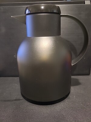 Emsa Samba Black Quick Press Vacuum Insulated Pitcher Carafe 1 L / 33.8 oz