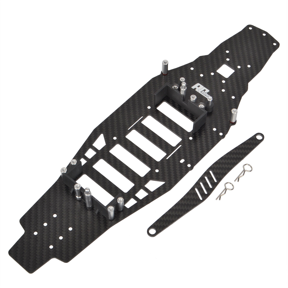 Carbon Fiber Lower Deck RC Chassis Kit for Tamiya FF03 FF-03 Pro