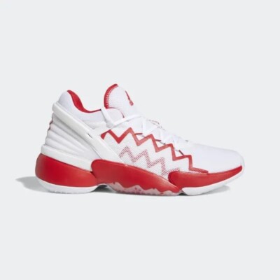 NWT NWOB Adidas D.O.N. ISSUE 2 Cloud White Scarlet Size 9.5 Men s FX9429 $100