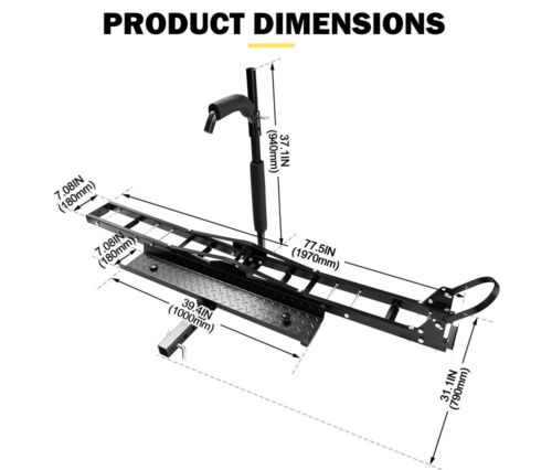 Pickup Truck Heavy Duty Steel Motorcycle Rack Carrrier for Ford Ranger 2023 2024 - Bild 7 von 9